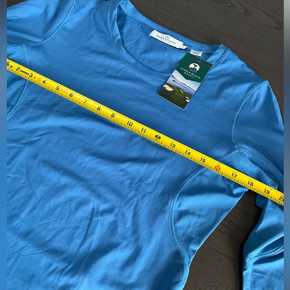 Bugatchi Shirt Womens M-Blue Solid Top Long Sleeve Golf Tennis Sport Ladies(UV50 - Picture 3 of 13